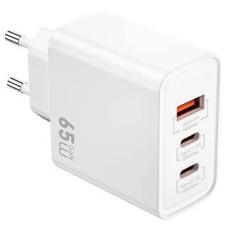 МЗП WIWU G005 Essen PD65W+QC3.0 GaN (1USB-A/2C) фото 1 з 1