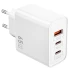МЗП WIWU G005 Essen PD65W+QC3.0 GaN (1USB-A/2C) – White. Фото 3 з 3