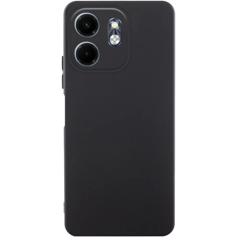 Кольоровий силіконовий чохол GETMAN із закритою камерою для Xiaomi Redmi 15 4G (Global) / 5G – Чорний / Black. Фото 1 з 8