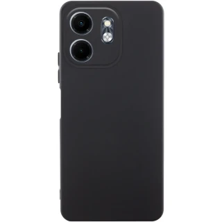 Кольоровий силіконовий чохол GETMAN із закритою камерою для Xiaomi Redmi 15 4G (Global) / 5G — Чорний / Black
