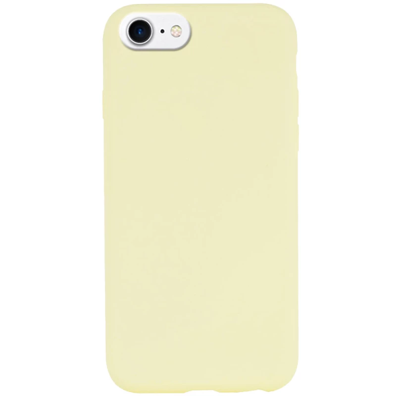 Чехол с закрытым низом Silicone Case для Apple iPhone SE (2020) – Желтый / Mellow Yellow. Фото 1 из 3