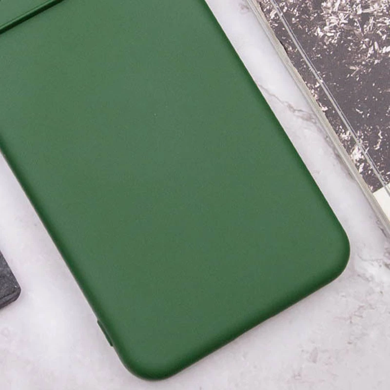 Чохол Silicone Case Lakshmi з закритою камерою на Huawei Honor X8a – Зелений / Dark green. Фото 4 з 4