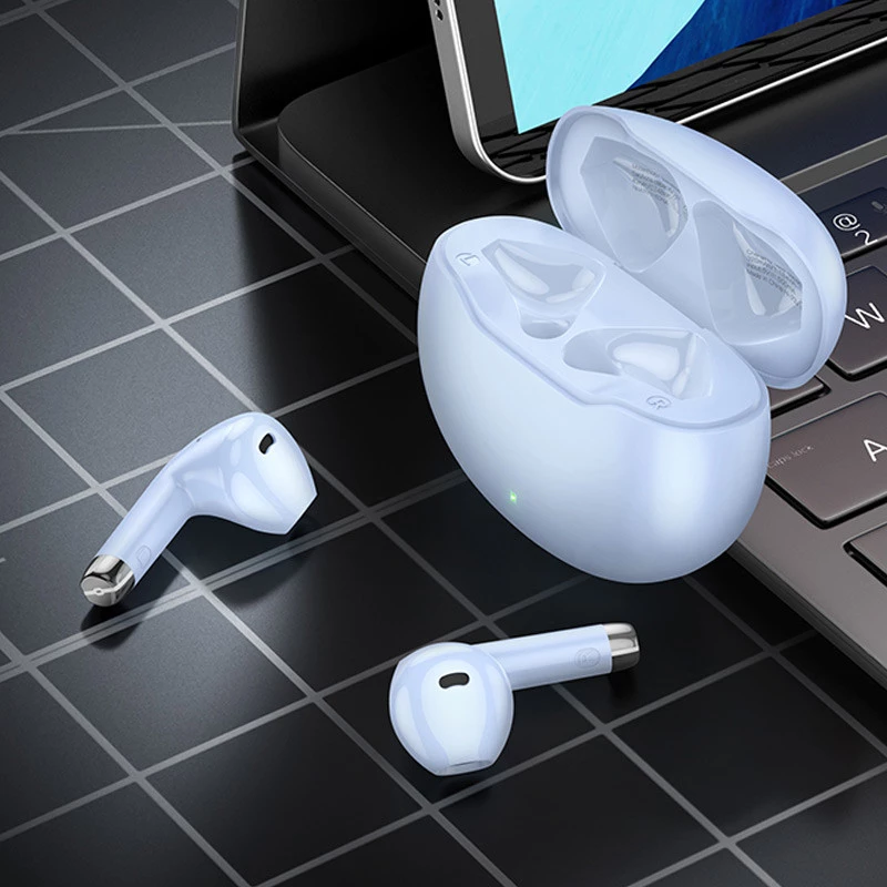 Бездротові TWS навушники Hoco EW61 June – Blue. Фото 2 з 2