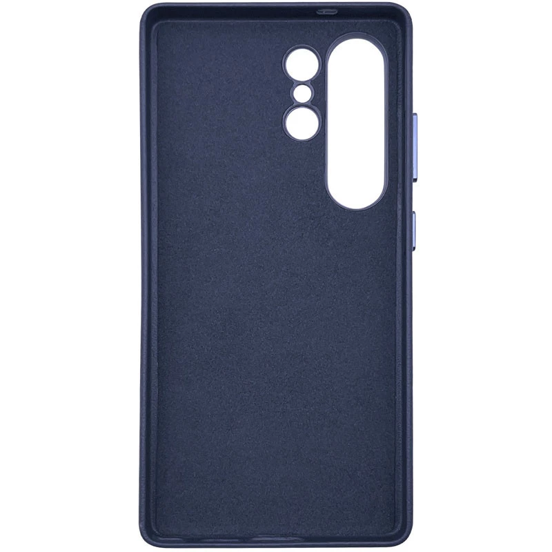 Кожаный чехол Leather Case Premium для Samsung Galaxy S25 Ultra – Dark Blue. Фото 2 из 3