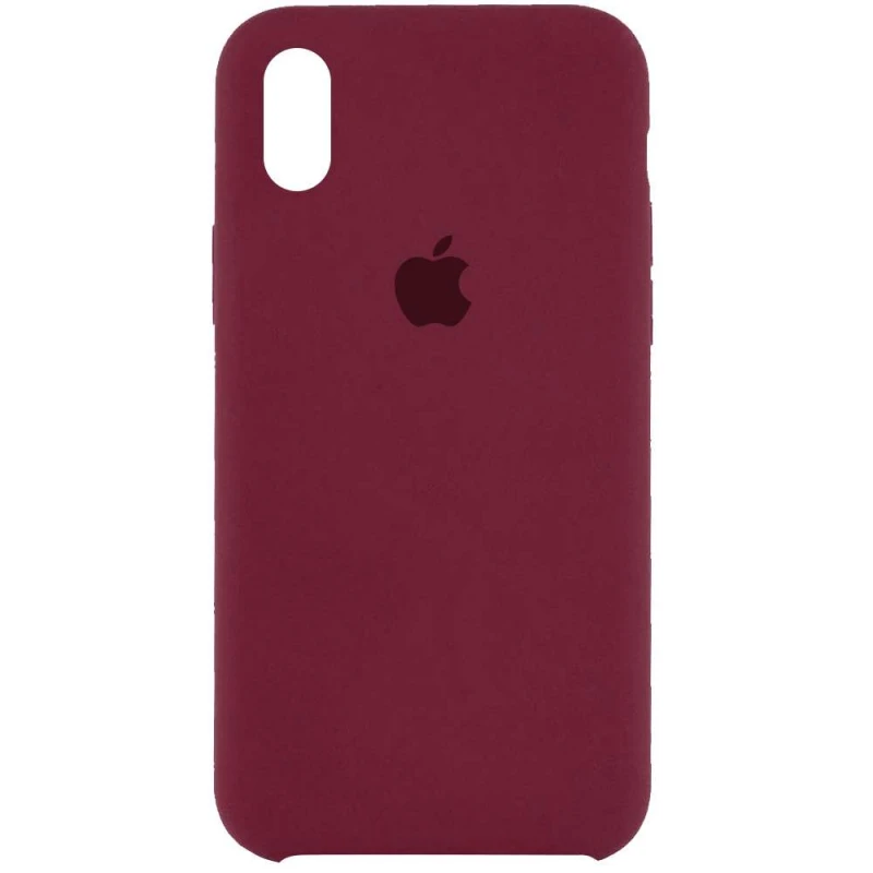 

Чохол Silicone Case на Apple iPhone XR (6.1") (Бордовий / Plum)