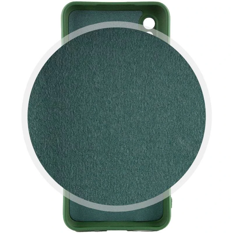 Чохол Silicone Case Lakshmi з закритою камерою на Xiaomi Redmi 9A – Зелений / Dark green. Фото 3 з 4