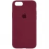 Чехол Silicone Case с закрытым низом для Apple iPhone 6/6s (4.7") – Бордовый / Plum. Фото 1 из 1