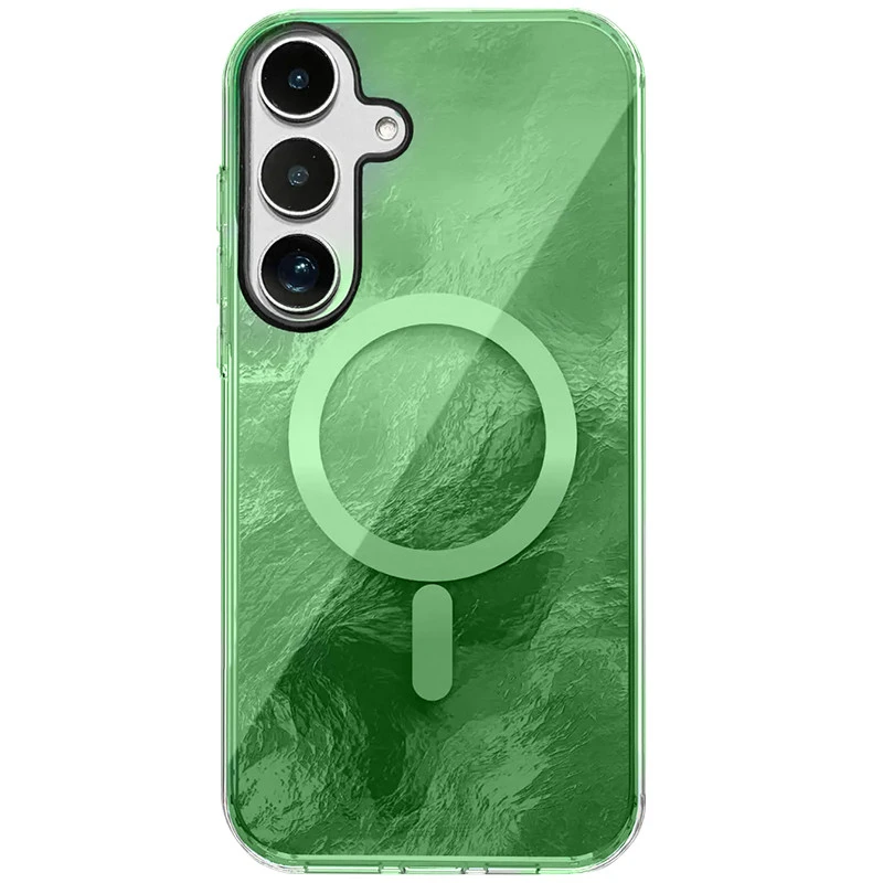 Силиконовый чехол Shiny Mountain (MagFit) для Samsung Galaxy S26 – Green. Фото 1 из 1