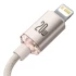 Дата кабель Baseus Crystal Shine Series Type-C to Lightning 20W (1.2m) (CAJY00020) – Pink. Фото 6 з 7