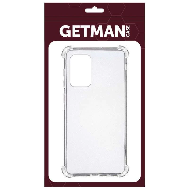 Ультратонкий силіконовий чохол GETMAN з критими бортами на Samsung Galaxy A52 4G / A52 5G – Безбарвний (прозорий). Фото 3 з 3