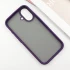 TPU+PC с металлическими кнопками для Apple iPhone 16 – Темно-Фиолетовый. Фото 4 из 6