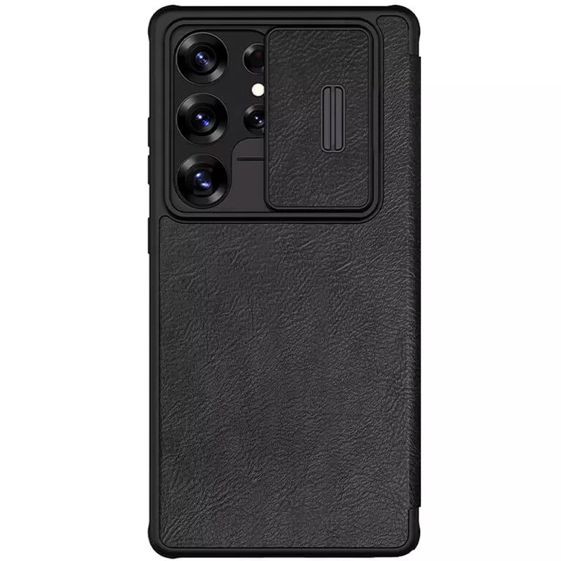 Кожаный чехол-книжка Nillkin Qin Pro Camshield для Samsung Galaxy S25 Ultra – Черный. Фото 2 Кожаный чехол-книжка Nillkin Qin Pro Camshield для Samsung Galaxy S25 Ultra – Черный. Фото 2 из 5