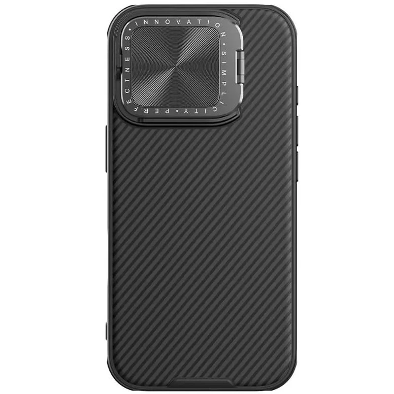 Чохол Silicone Nillkin LensWing Prop Magnetic для Apple iPhone 16 Pro – Чорний / Black. Фото 5 з 24