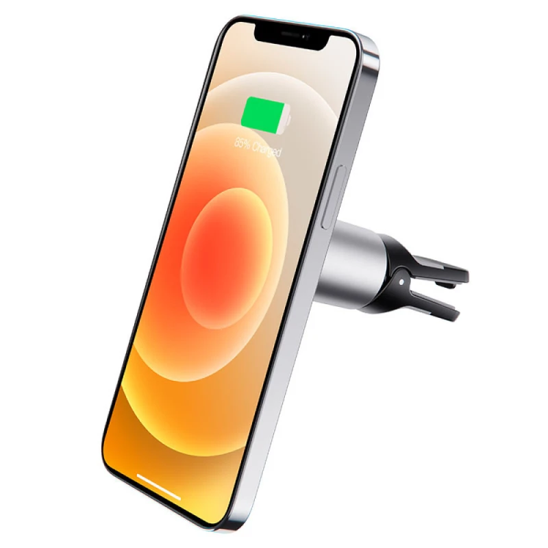 Автотримач з БЗП Borofone BH43 Magnetic 15W – Black steel. Фото 3 з 5