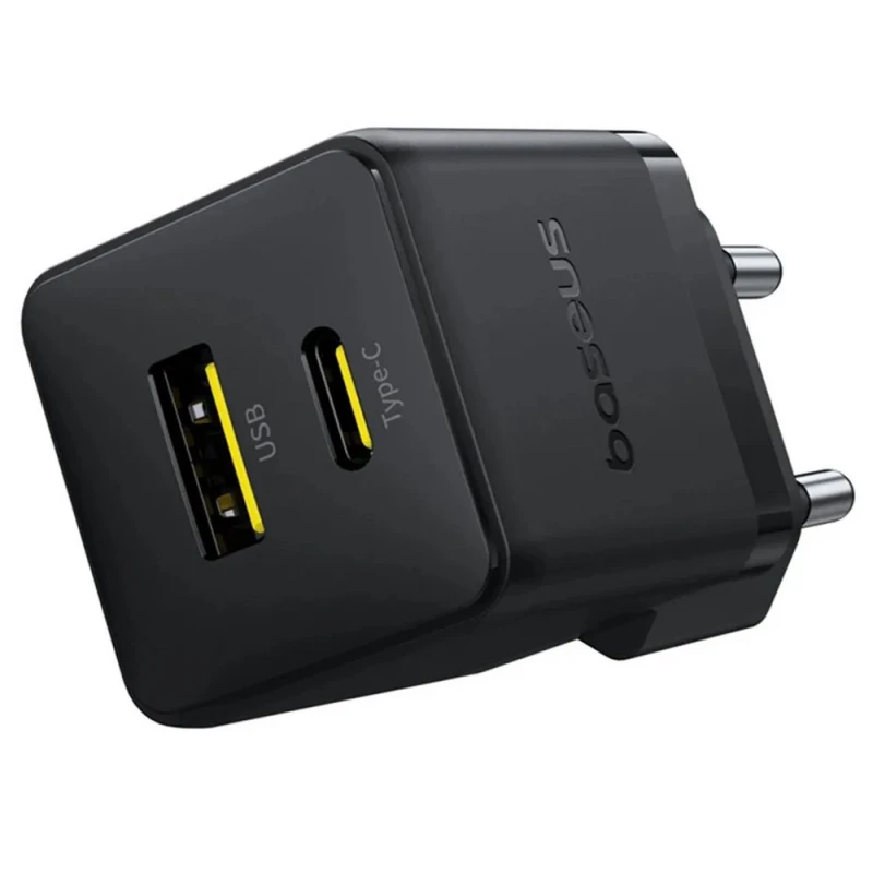 МЗП Baseus Palm Fast Charger 30W (1USB-A/1C) (P1011160A) – Cluster Black. Фото 2 з 6