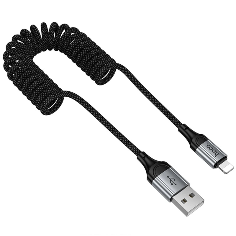 Дата кабель Hoco X121 Nuevo USB to Lightning 2.4A (1.5m) – Black. Фото 3 з 7