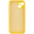 Чохол Silk Full Camera Protective (AA) NO LOGO для Apple iPhone 14 (6.1") – Жовтий / Yellow. Фото 4 з 7