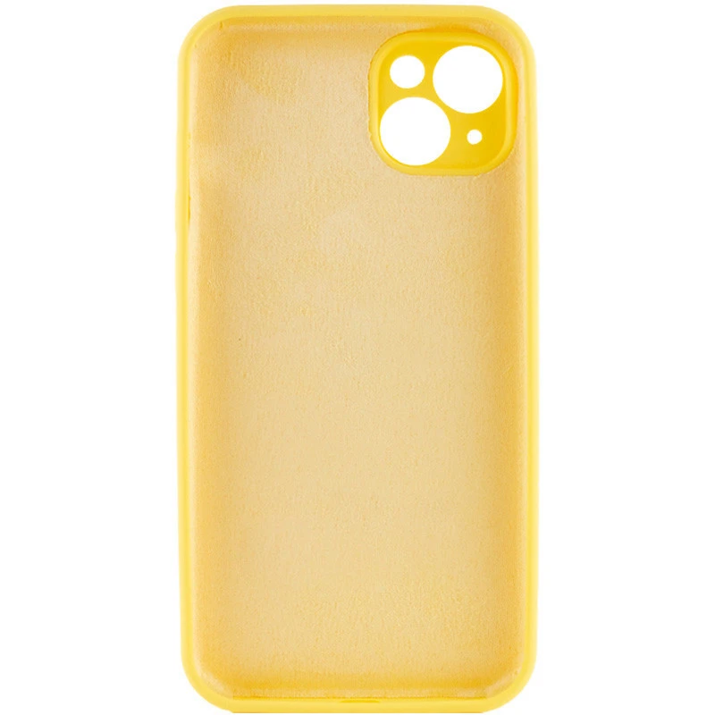 Чохол з захистом камери Silicone Case для Apple iPhone 13 (6.1") – Жовтий / Yellow. Фото 4 з 7