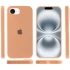 Чохол Silicone Case з закритим низом на Apple iPhone 16e (6.1") – Помаранчевий / Cantaloupe. Фото 5 з 6