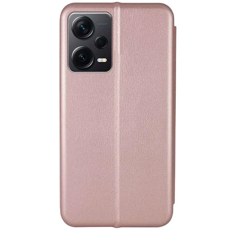 Чохол-книжка класичний на Xiaomi Redmi Note 12 Pro 5G – Rose Gold. Фото 2 з 4