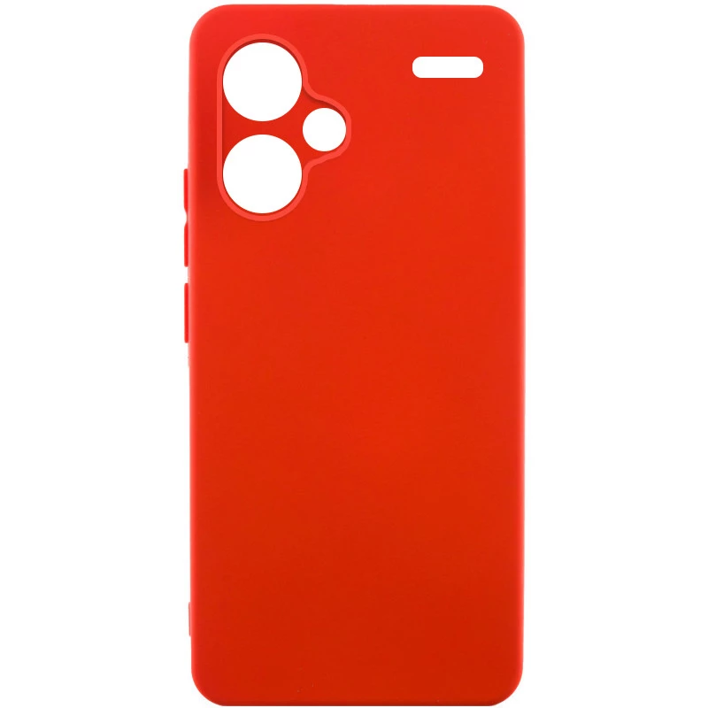 Чохол Silicone Case Lakshmi з закритою камерою на Xiaomi Redmi Note 13 Pro+ – Червоний / Red. Фото 2 з 5