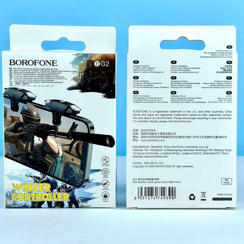 Геймпад джойстик Borofone BG2 Spartan – Black / Silver. Фото 5 из 5