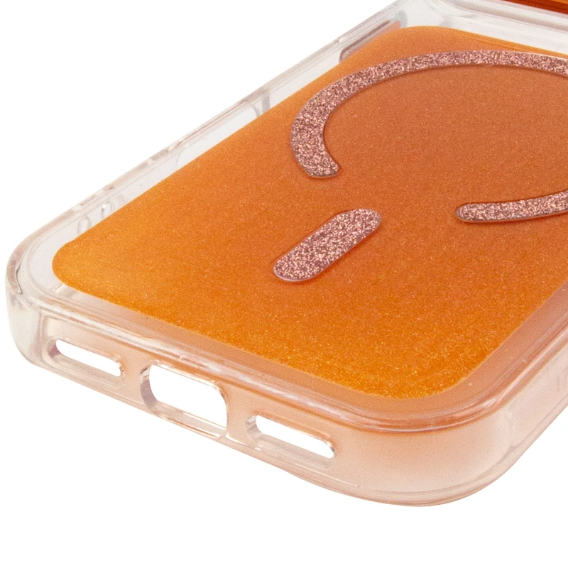 Чохол TPU+PC Jewel Sparkle with MagSafe для Apple iPhone 17 Pro (6.3") – Orange Sparkle. Фото 6 з 7