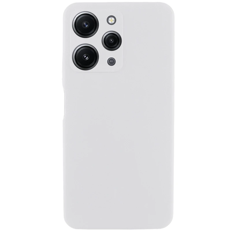 Чохол Silicone Case Lakshmi Premium з закритою камерою на Xiaomi Redmi 12 – Білий / White. Фото 1 з 1