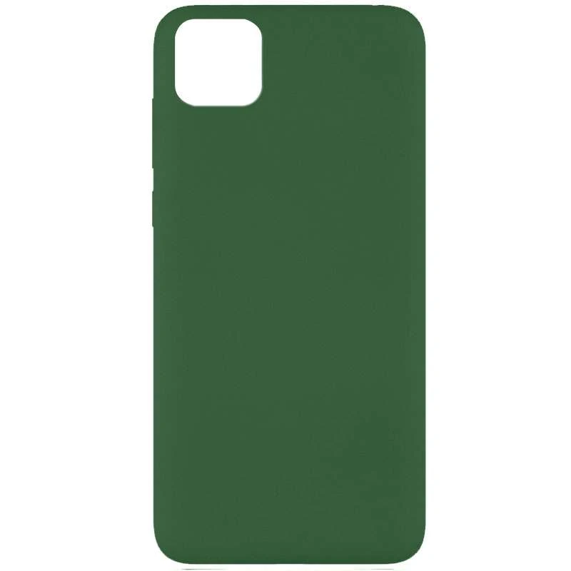 

Чохол Silicone Case без лого на Huawei Y5p (Зелений / Dark green)