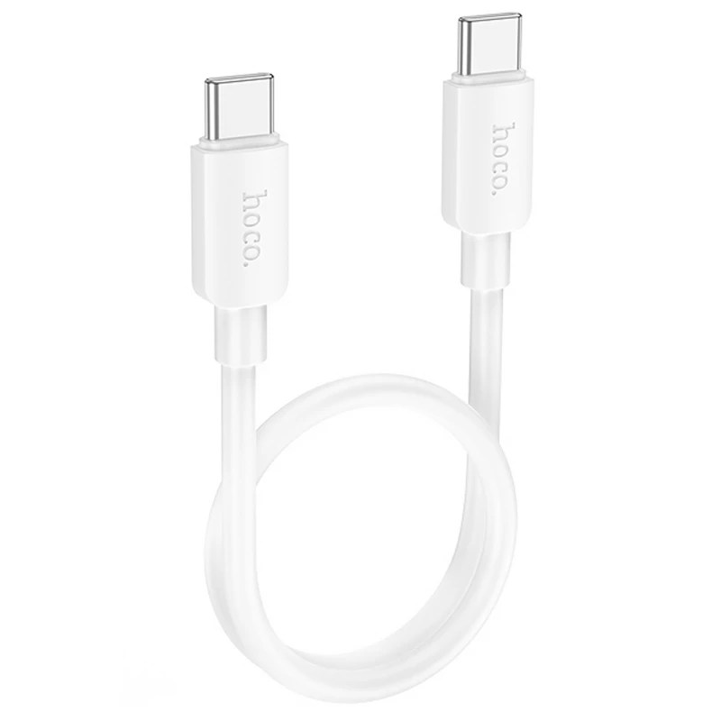Дата кабель Hoco X96 Hyper Type-C to Type-C 60W (0.25m) – White. Фото 1 из 3