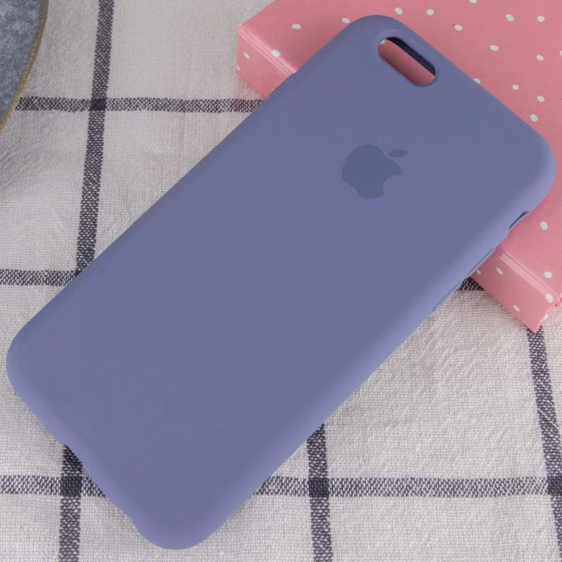 Чехол Silicone Case с закрытым низом для Apple iPhone 6/6s (4.7") – Серый / Lavender Gray. Фото 2 из 3
