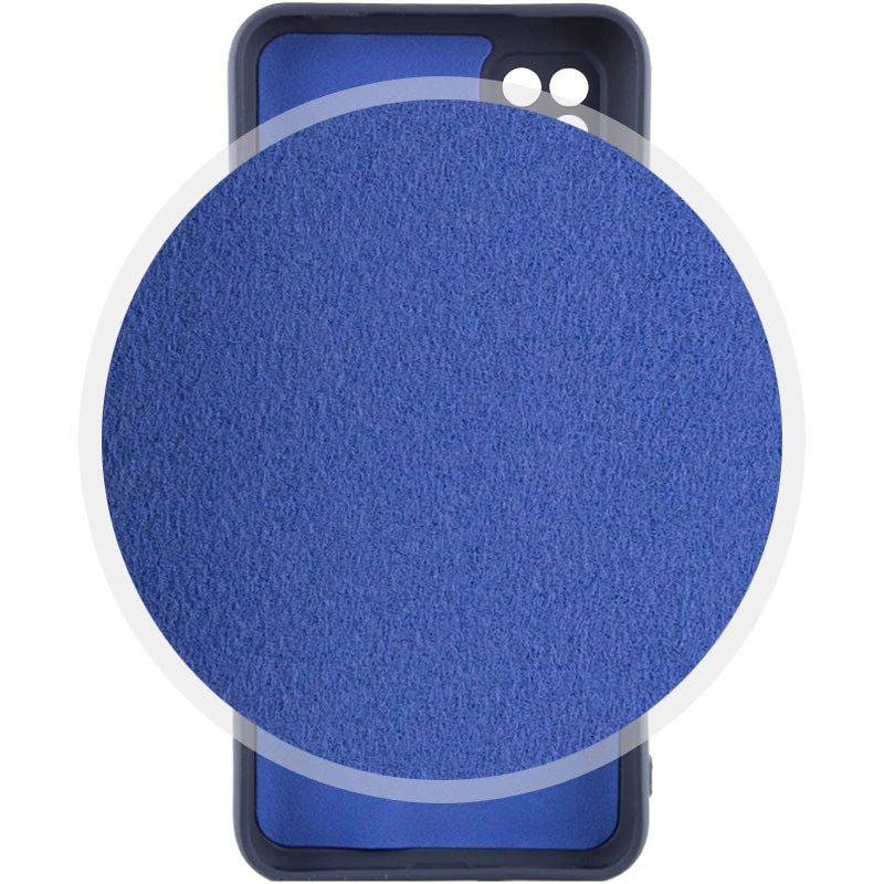 Чехол Silicone Case Lakshmi Premium з закритою камерою на Xiaomi Redmi 10A – Темно-синий / Midnight blue. Фото 3 из 4