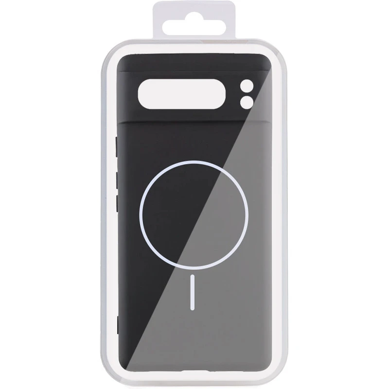 Чехол Silicone Cover Lakshmi Full Camera (AA) with Magnetic Fit для Google Pixel 8 Pro – Черный / Black. Фото 4 из 4
