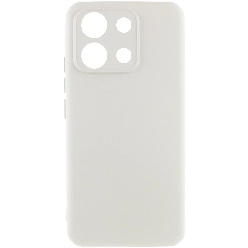 Чехол Silicone Case Lakshmi Plus с закрытой камерой для Xiaomi Poco M6 Pro 4G – Белый / White. Фото 1 из 1
