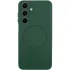 Чохол Silicone Cover Lakshmi Full Camera (AA) with Magnetic Fit для Samsung Galaxy A17 4G/5G – Зелений / Dark green. Фото 1 з 1