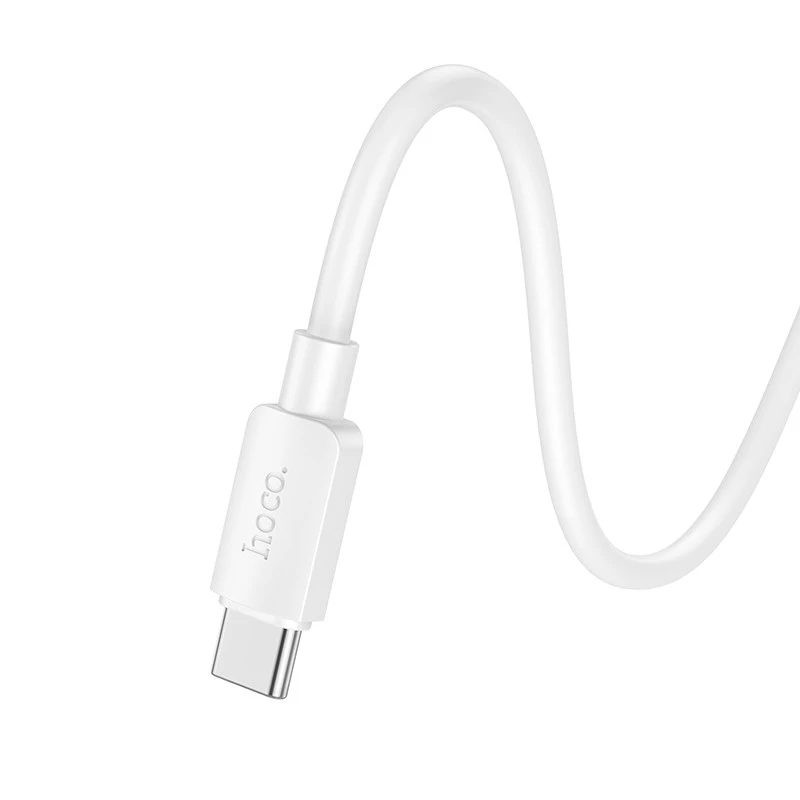 Дата кабель Hoco X96 Hyper USB to Type-C 27W (1m) – White. Фото 4 из 5