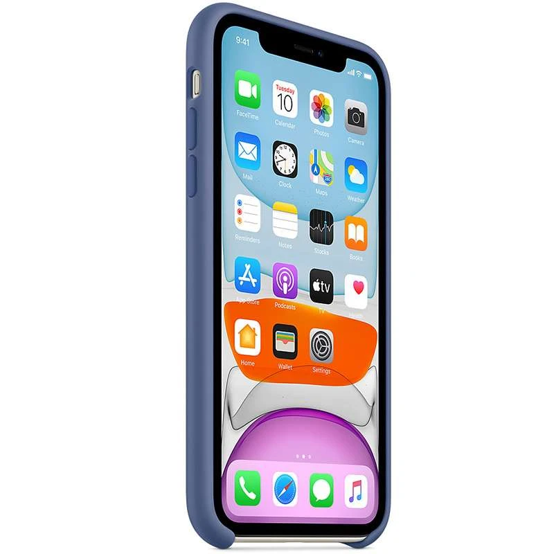 Чехол Silicone Case Premium для Apple iPhone 11 Pro Max (6.5") – Синий / Linen Blue. Фото 2 из 3