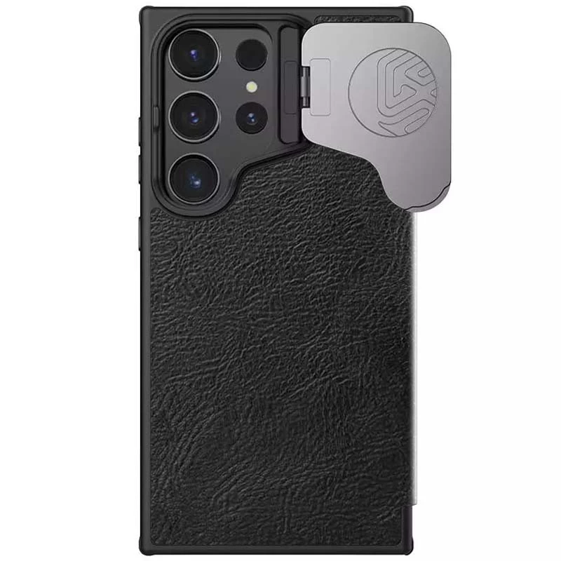 Шкіряний чохол (книжка) Nillkin Qin Prop для Samsung Galaxy S24 Ultra – Black. Фото 7 з 10