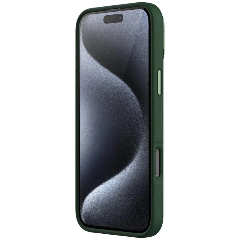 Чохол Silicone Nillkin LensWing Prop Magnetic для Apple iPhone 16 Pro – Зелений / Green. Фото 4 з 4