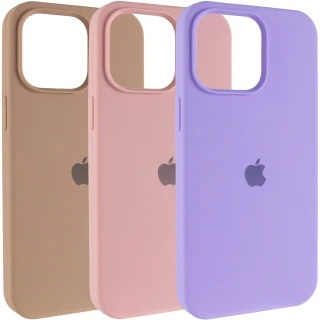 Чехол Silicone Case (AA) Logo with MagSafe для Apple iPhone 15 (6.1") фото 1 из 2