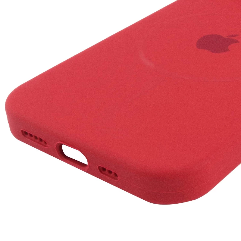 Чохол Silicone Armor Max with MagSafe для Apple iPhone 15 Plus (6.7") – Червоний / Deep Red. Фото 6 з 6