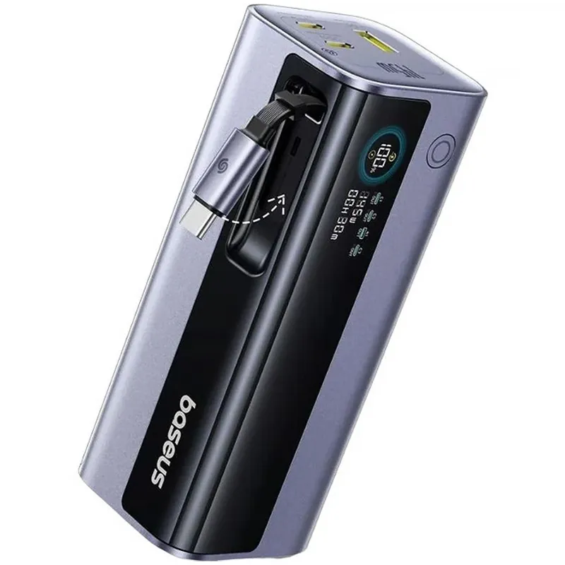 Портативное ЗУ Power Bank Baseus EnerGeek GR11 PD200W with cable 25000 mAh – Space Grey. Фото 2 из 4