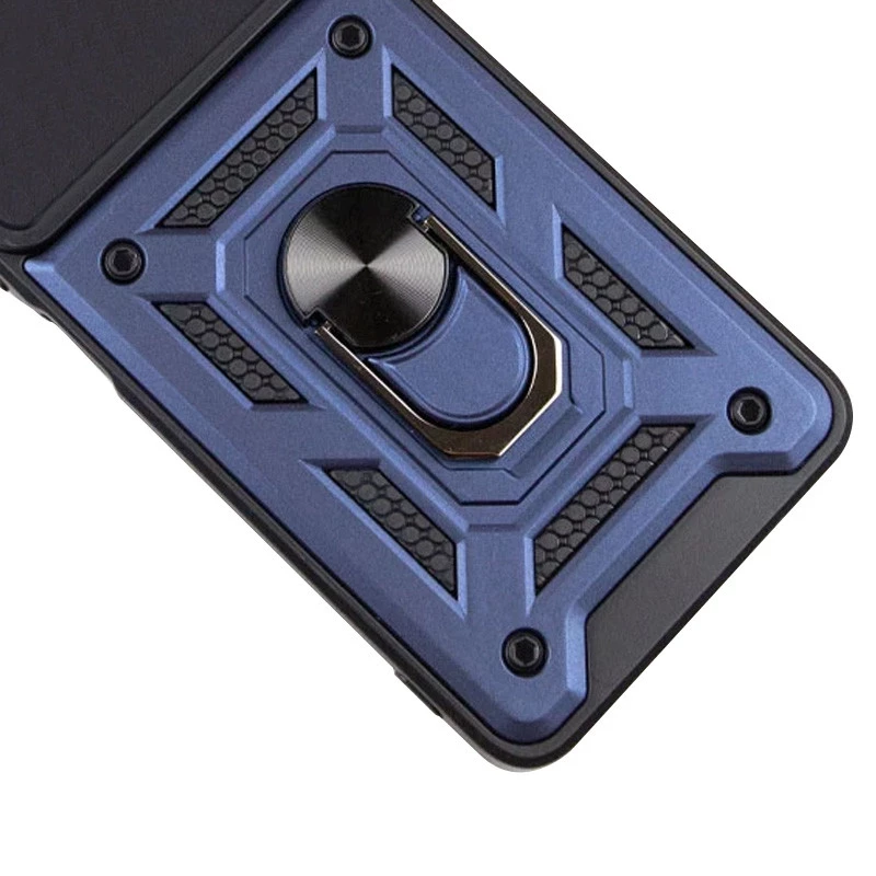Протиударний чохол Serge Ring з захистом камери на Xiaomi Poco M7 pro 5G – Синій. Фото 6 з 8