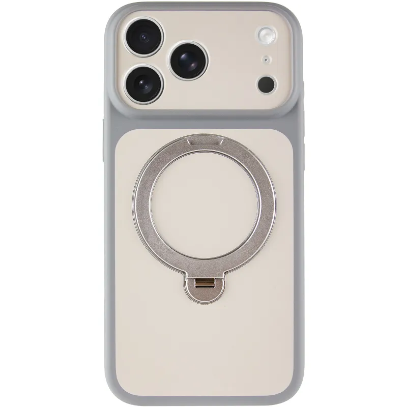 Чехол Ummi Full Camera with Magnetic Fit HQ Ring для Apple iPhone 17 Pro (6.3") – Grey. Фото 2 из 7