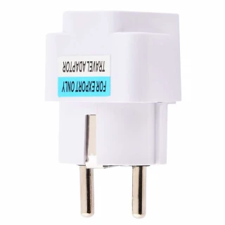 Універсальний перехідник UK/US на європейську розетку EU фото 1 з 4