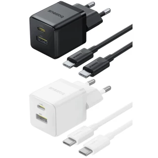 СЗУ Baseus Palm Fast Charger 30W (1USB-A/1C) + кабель Type-C to Type-C (P1011160A) фото 1 СЗУ Baseus Palm Fast Charger 30W (1USB-A/1C) + кабель Type-C to Type-C (P1011160A) фото 1 из 1