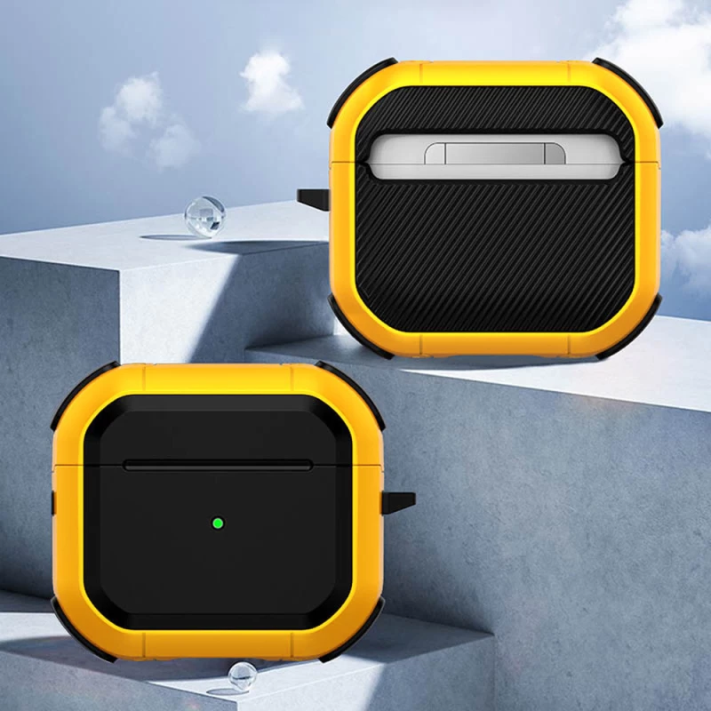 Футляр протиударний Black ed. для навушників Airpods 3 – Yellow. Фото 3 з 6