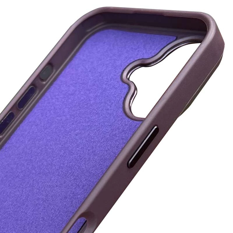 Шкіряний чохол з MagSafe на Apple iPhone 12 (6.1") – Dark Purple. Фото 3 з 11