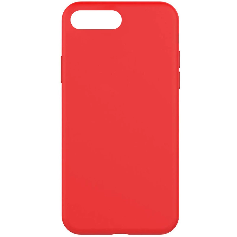 Чохол з закритим низом Silicone Case на Apple iPhone 7 plus / 8 plus – Червоний / Red. Фото 1 з 3