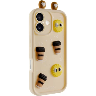 Силіконовий чохол Funny Toys with Ears для Apple iPhone 16 фото 1 з 7